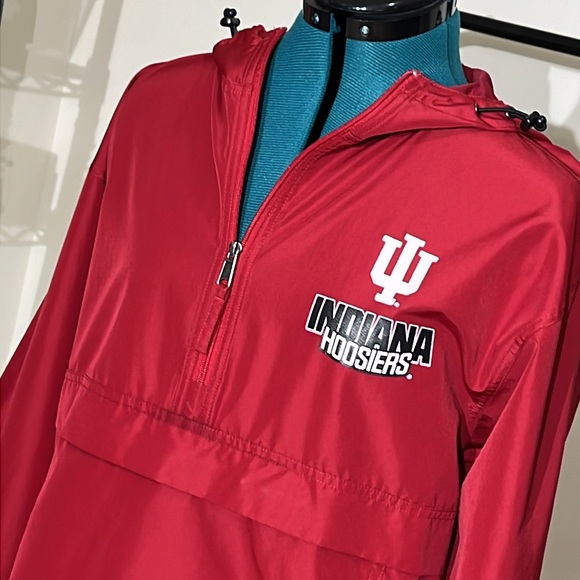 Champion Jackets & Blazers - VGUC: Indiana University Hoosiers 3/4 zip, pullover rain jacket